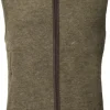 Isla Vest Fleece Wool liivi, oliivinvihreä-Laksen Fashion