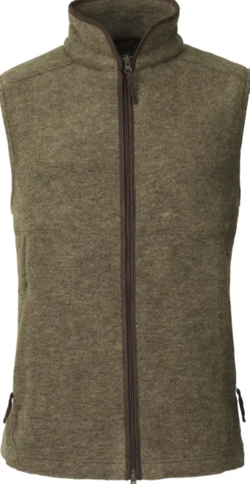 Isla Vest Fleece Wool liivi, oliivinvihreä-Laksen Fashion