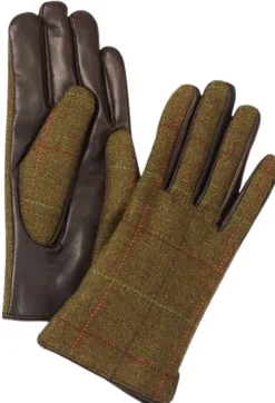 Laksen Naisten Burley Tweed- ja lampaannahkahanskat Outlet