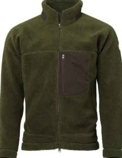 Teddy Fleece Jacket Olive-Laksen Clearance