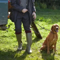 Chasseur Leather Lined Boot kumisaappaat nahkavuorilla, vihreä-Le Chameau Hot