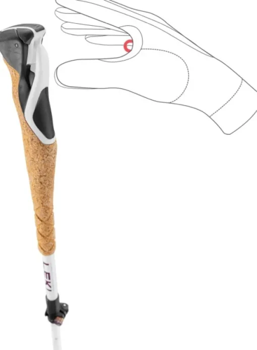 Leki Cross Trail FX Superlite Compact White/Ferra/Black New