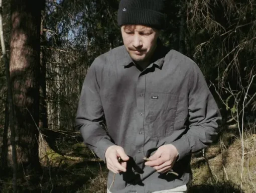 Lemmelkaffe Flannel Shirt Överboda Dark Grey Clearance