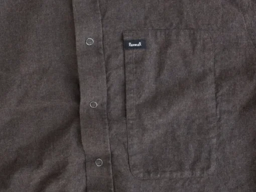 Flannel Shirt Överboda Dark Brown-Lemmelkaffe Discount