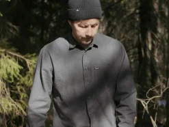 Lemmelkaffe Flannel Shirt Överboda Dark Grey Clearance