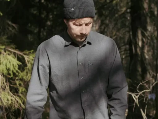 Lemmelkaffe Flannel Shirt Överboda Dark Grey Clearance