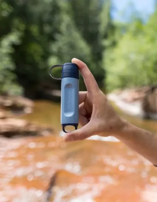 Lifestraw Peak Series Solo vedenpuhdistin, Mountain Blue Hot