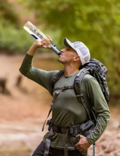 Lifestraw Peak Series Solo vedenpuhdistin, Mountain Blue Hot