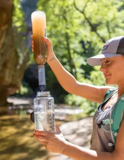 Lifestraw Peak Series Solo vedenpuhdistin, Mountain Blue Hot