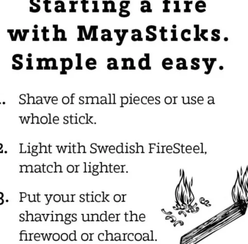 MayaSticks sytytystikut, 900g-Light My Fire Best