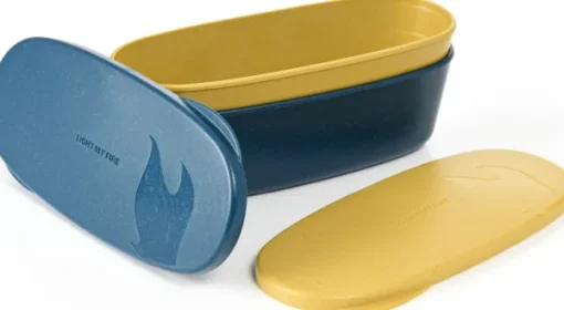 Light My Fire SnapBox oval BIO 2-pack Musty Yellow / Hazy Blue Best