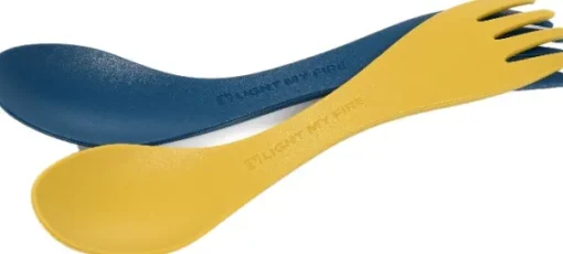 Spork Little BIO 2-pack Musty Yellow / Hazy Blue-Light My Fire Hot