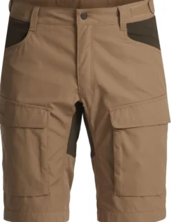 Authentic II Shorts ulkoilushortsit, ruskea/maastonvihreä-Lundhags Clearance