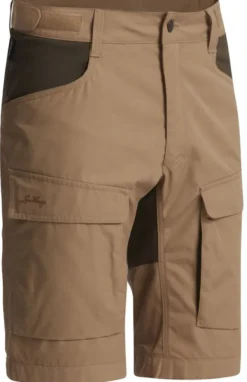 Authentic II Shorts ulkoilushortsit, ruskea/maastonvihreä-Lundhags Clearance