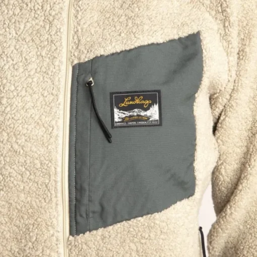 Lundhags Flok Wool naisten fleecetakki, beige Clearance