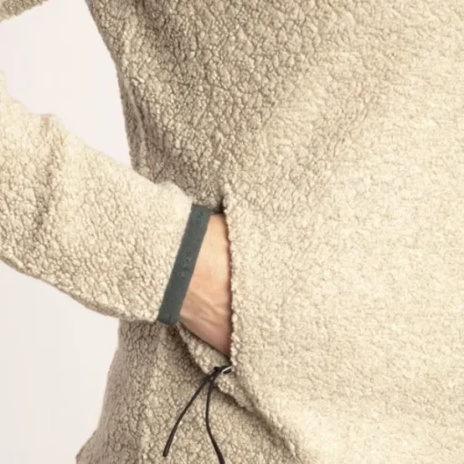 Lundhags Flok Wool naisten fleecetakki, beige Clearance