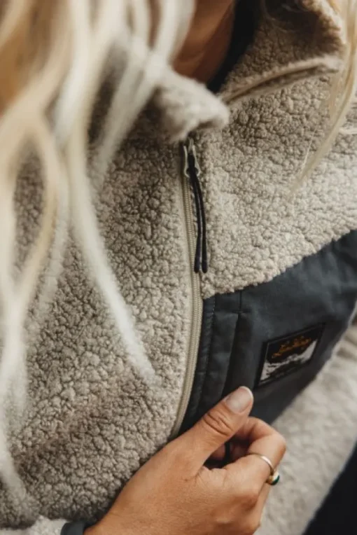 Lundhags Flok Wool naisten fleecetakki, beige Clearance