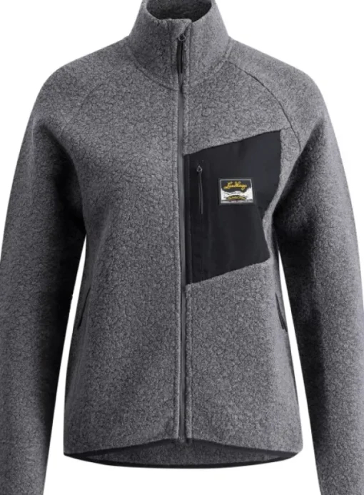 Flok Wool Pile naisten takki, Granite-Lundhags Sale