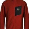 Flok Wool Pile takki, punainen-Lundhags Hot