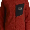 Lundhags Flok Wool Pile Vest naisten fleecetakki, punainen Online