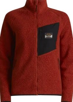 Lundhags Flok Wool Pile Vest naisten fleecetakki, punainen Online
