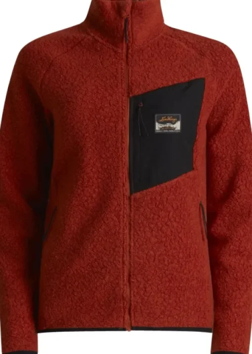 Lundhags Flok Wool Pile Vest naisten fleecetakki, punainen Online