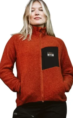 Lundhags Flok Wool Pile Vest naisten fleecetakki, punainen Online