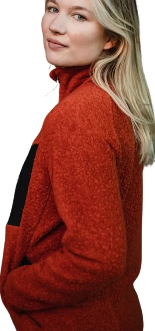 Lundhags Flok Wool Pile Vest naisten fleecetakki, punainen Online