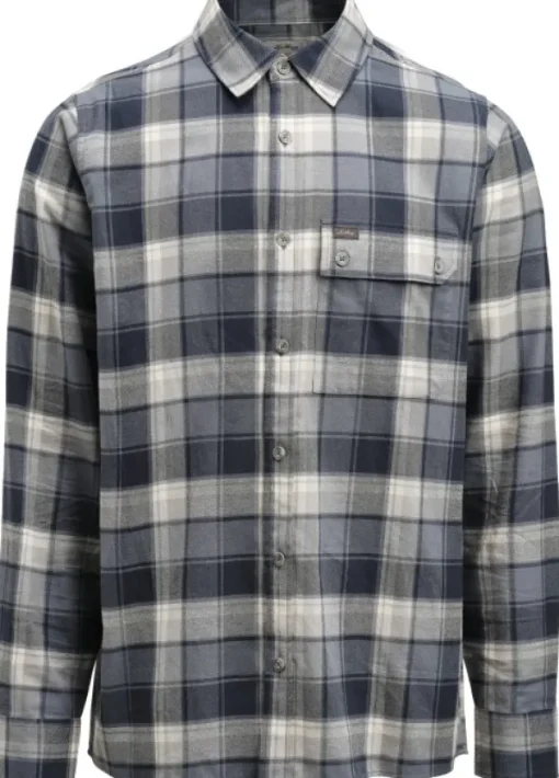 Järpen Plaid Flannel Shirt Unisex paita, Dark Sky blue-Lundhags Discount