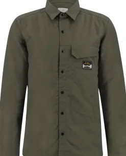 Knak Insulated Shirt vuorattu paitatakki, maastonvihreä-Lundhags Hot