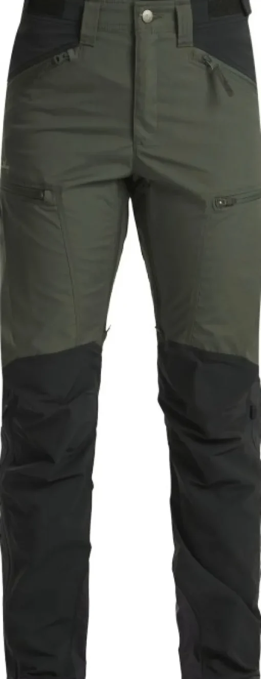 Lundhags Makke High Waist Curved Pant naisten vaellushousut, Forest Green/Black Hot