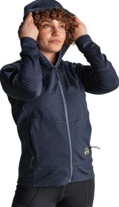 Tived Merino Hoodie naisten huppari, Deep Blue-Lundhags Discount