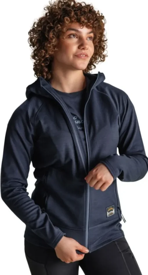 Tived Merino Hoodie naisten huppari, Deep Blue-Lundhags Discount