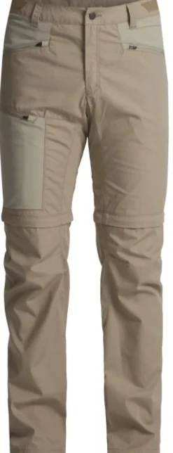 Tived Zip-off Pant katkolahjehousut, vaaleanruskea-Lundhags Clearance