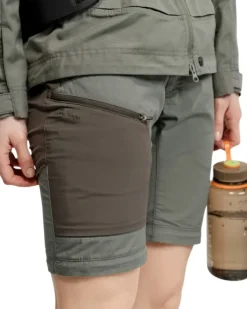 Lundhags Tived Zip-off Pant naisten katkolahjehousut, Aloe Green/Forest Green Online
