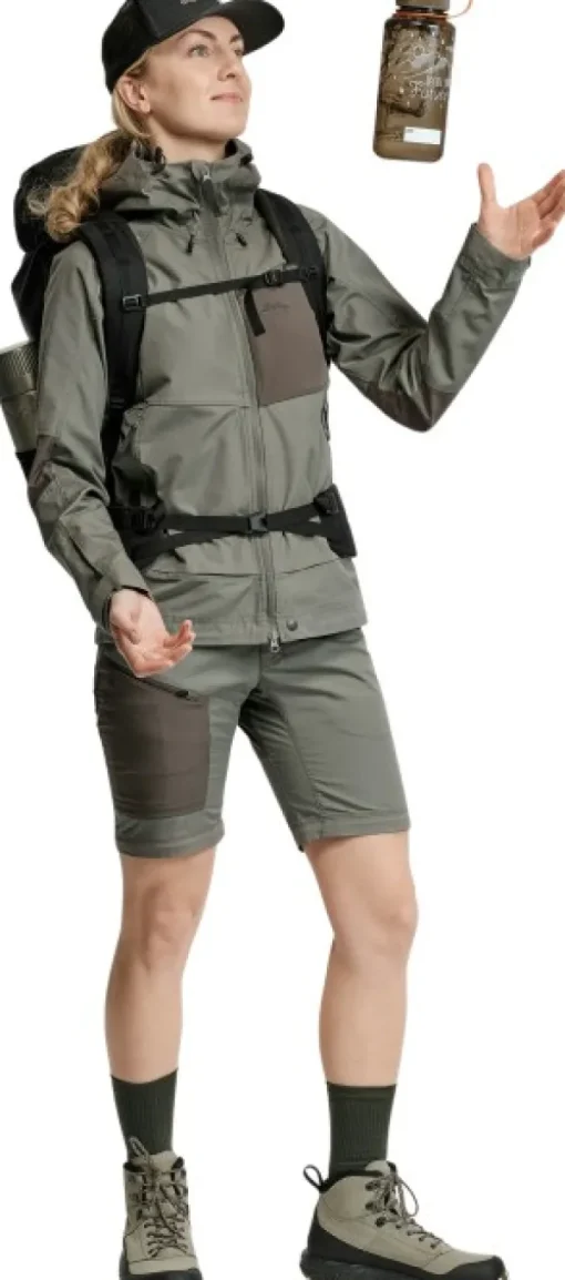 Lundhags Tived Zip-off Pant naisten katkolahjehousut, Aloe Green/Forest Green Online