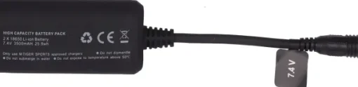 M Tiger Sports Battery-Pack 7,4V, 3500 Mah 2-kennoinen (2*18650) New