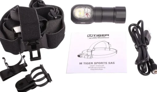 S.A.S -ladattava otsalamppu, 600 lm-M Tiger Sports Sale
