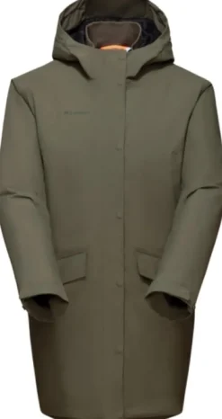 Mammut Chamuera HS Thermo hooded Parka -naisten takki, Iguana Clearance