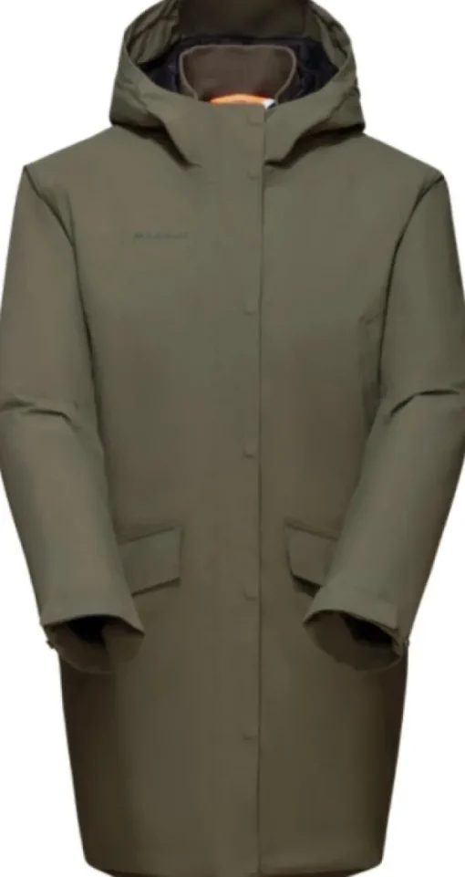 Mammut Chamuera HS Thermo hooded Parka -naisten takki, Iguana Clearance