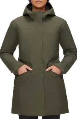 Mammut Chamuera HS Thermo hooded Parka -naisten takki, Iguana Clearance