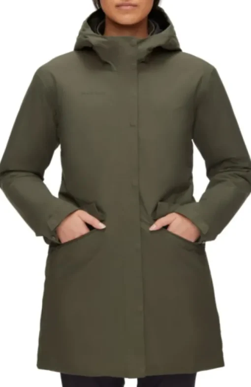 Mammut Chamuera HS Thermo hooded Parka -naisten takki, Iguana Clearance