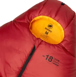 Comfort synteettinen naisten makuupussi -18 °C, punainen-Mammut Sale