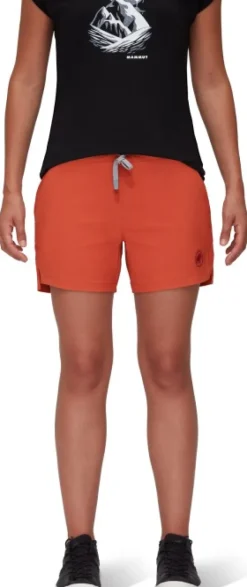 Hueco Shorts Women naisten kiipeilyshortsit, oranssipunainen-Mammut Fashion