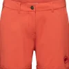 Mammut Runbold Roll Cuff Shorts Women naisten shortsit, punaoranssi Outlet