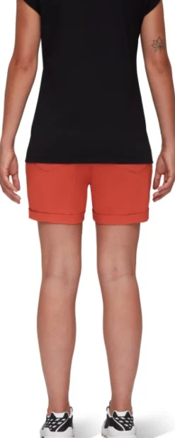 Mammut Runbold Roll Cuff Shorts Women naisten shortsit, punaoranssi Outlet