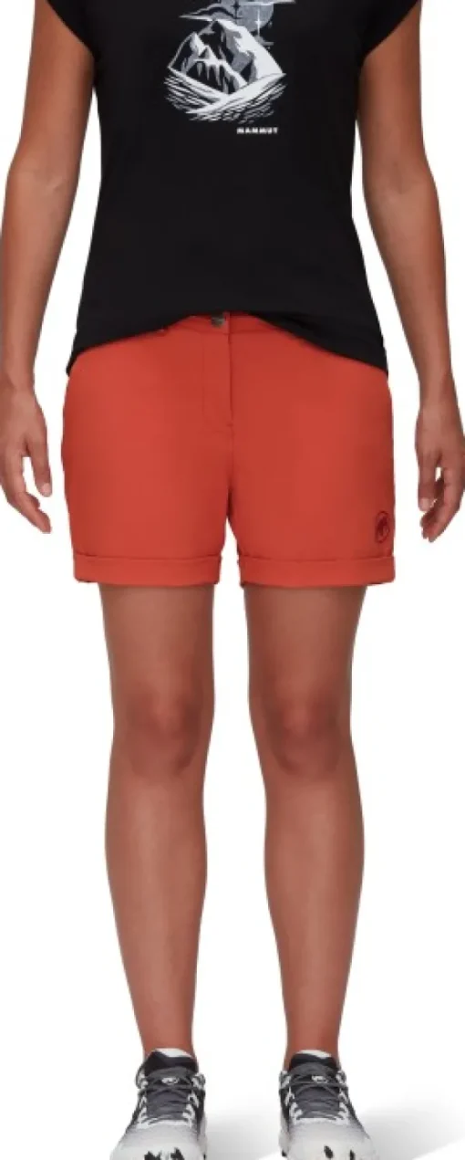 Mammut Runbold Roll Cuff Shorts Women naisten shortsit, punaoranssi Outlet