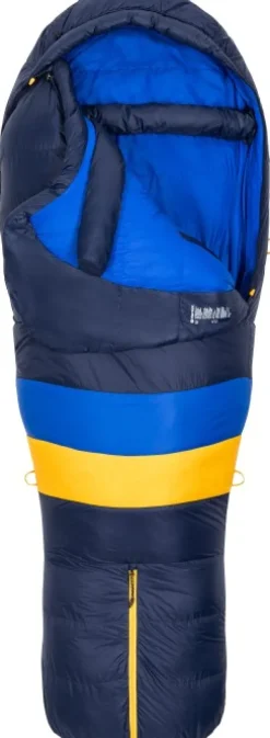 Ouray Long -naisten untuvamakuupussi, Arctic Navy/Dark Azure-Marmot Discount