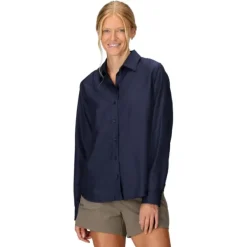 Wm's AirExchange LS Arctic Navy-Marmot Discount