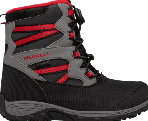 Merrell Kids Outback Snow Boot 2.0 WP lasten talvikengät, punainen/musta New